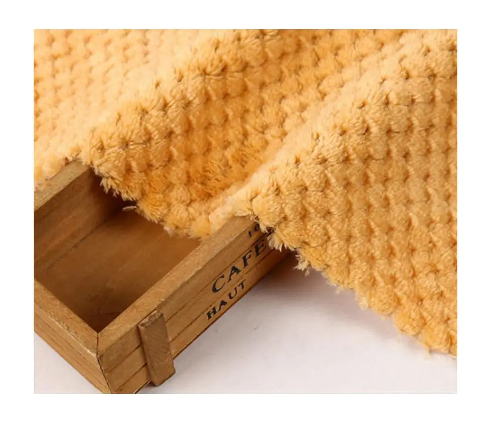 
All Colour Custom Plain Plaid CornFlannel Fabric 100% polyester 