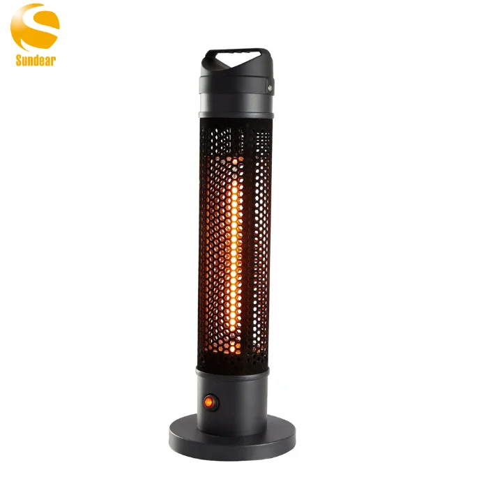 Patio Free Standing Table Heater Portable Tip-Over Protection Carbon Fiber Far Infrared Electric Outdoor Heater
