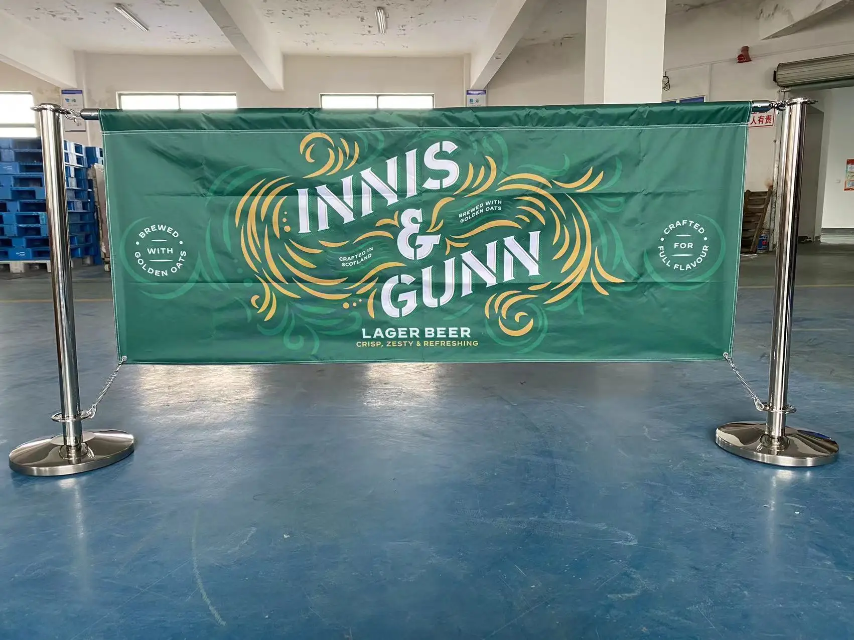 Event Crowd Control Stanchion for Hanging Ropes, ball Top Polished Chrome Rope Crowd Control Barrier Pole