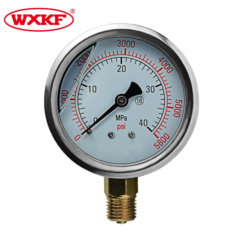 High quality measuring instruments oil-filled manometer pressure gauge