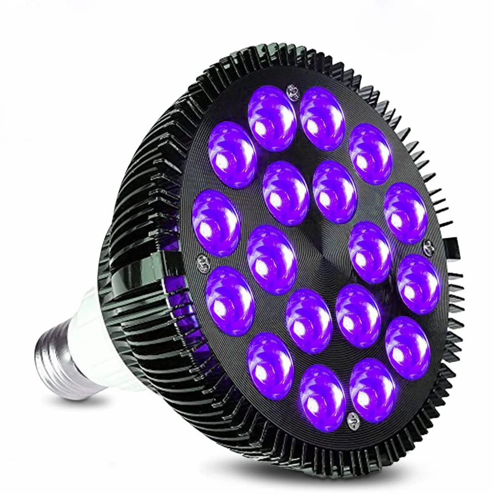 E26/27 18/54W UV Spectrum PAR38 LED Grow Light Bar lights Stage Disco Lights