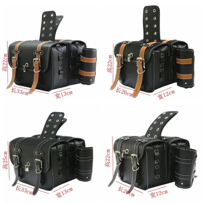 motorcycle side bag for men 2022 hot sale saddle bag storage