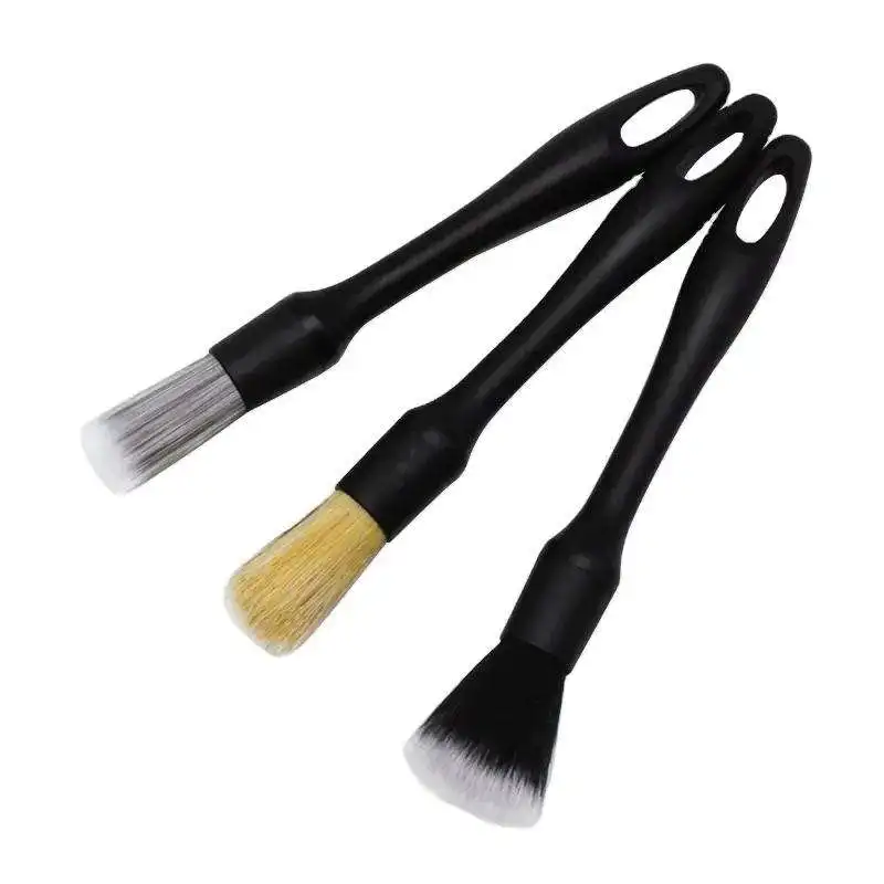 Ultra Soft Car Brush Set Soft car detailing brush set Auto hot selling wheel brushes 3pcs Car Wash Auto Cleaning