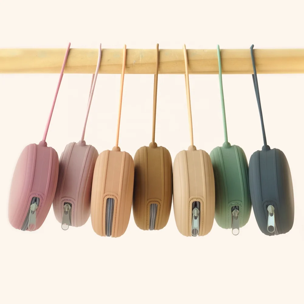 Custom Baby Silicone Pacifier Box Reusable Food Grade Safety Silicone Soother Colourful Baby Soother  Dummy Pacifier Case Holder