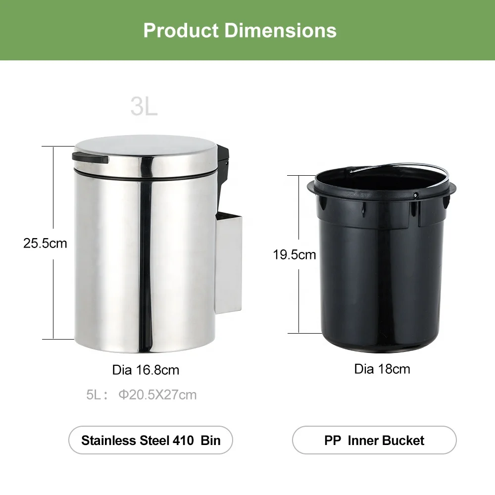 Victory Dailyart Wholesale Home Indoor Wall-mounted Garbage Can for Kitchen Using