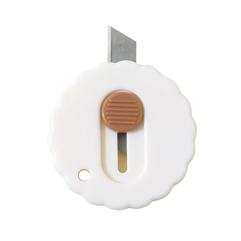 OULE Cute Office Supplies Portable Knives Round Bear Utility Knife