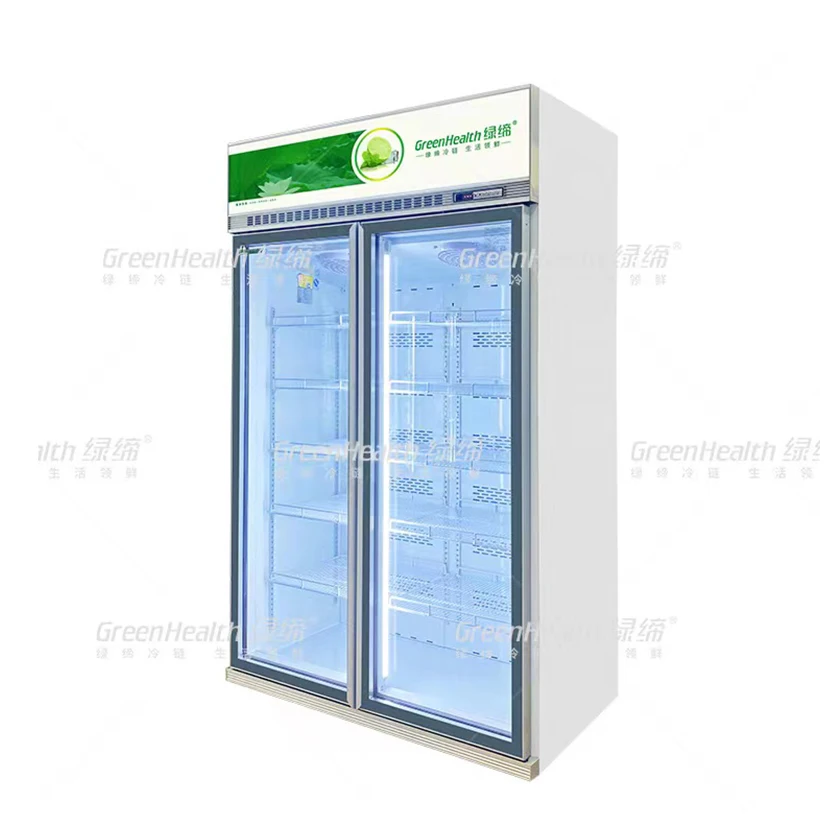 Supermarket Glass Door Display Drinks Refrigerators Cold Drink Refrigerator Fridge