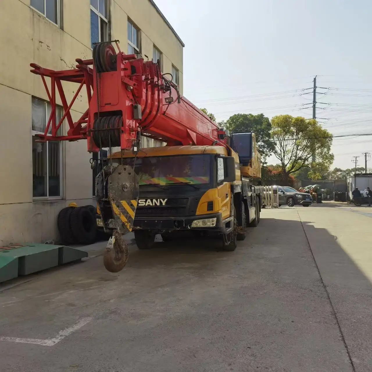 5 Telescopic Boom Used 100Ton SANY STC100 with Diesel Power Truck Crane Chinese Brand Sany stc100 Zoomlion Mobile Crane for Sale