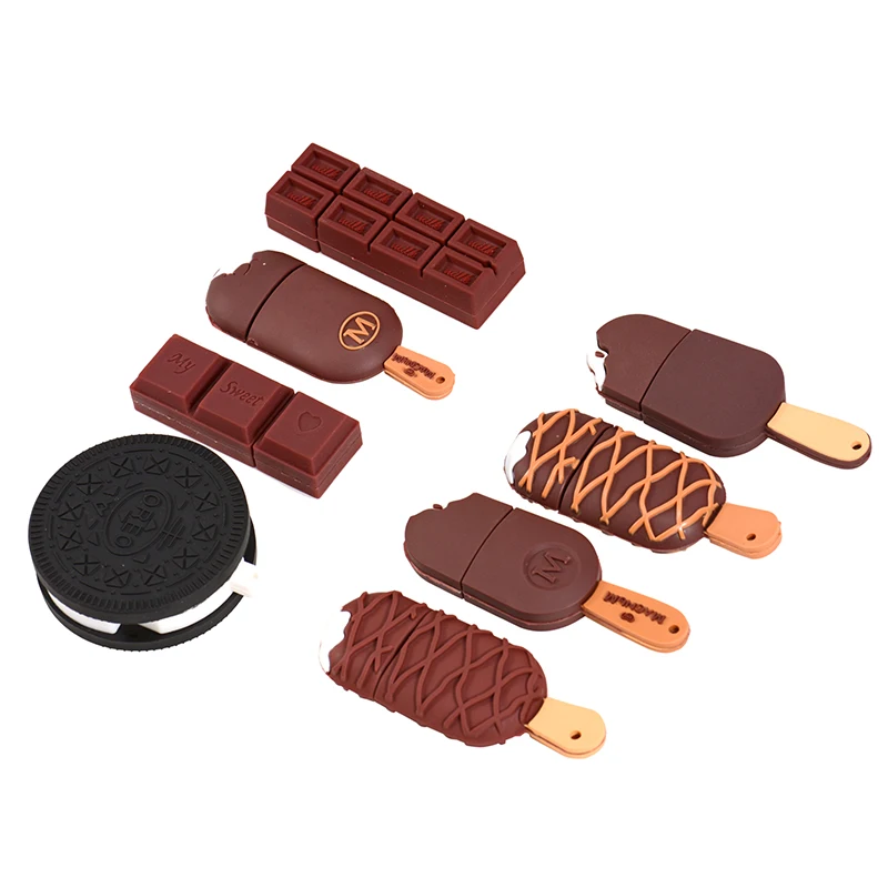 jaster Ice Cream Bar Usb Flash Drive Pen Drive Silicone Cute Fancy usb stick 512mb 1gb 2gb 4gb pendriv  U Disk