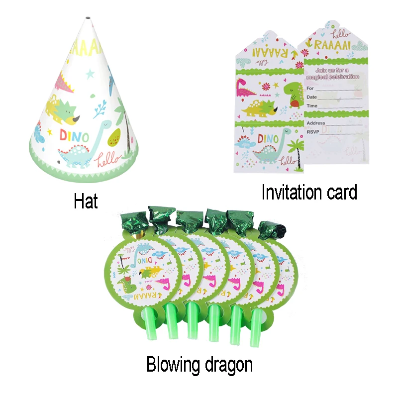 
Dinosaur Party Balloons and Birthday Banner for Kids Birthday Decorations Confetti Box 