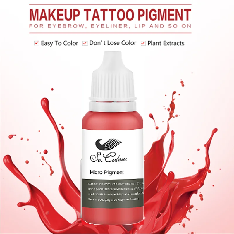  Бесплатный образец! Лидер продаж полуперманентный макияж чернила для татуажа пигмент 100% чистый растительный микроблейдинга