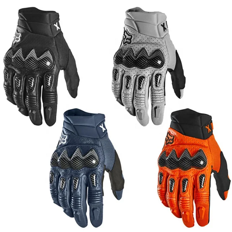 Wholesale racing gloves fox motorcycles gloves man leather mountain bike gloves