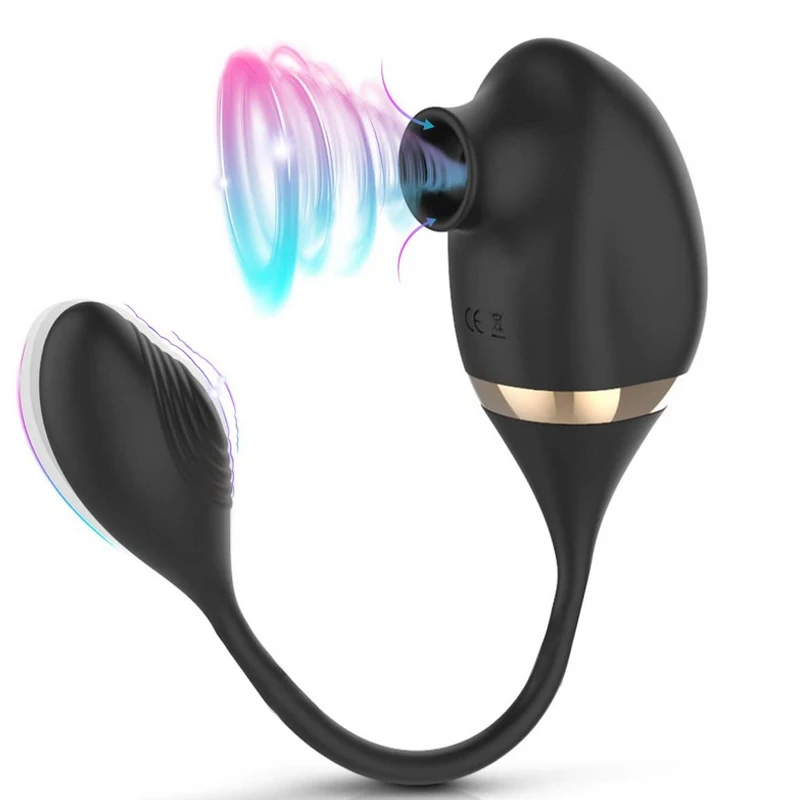 Female Sucker Vibrating Egg Massage Vibrator Fun Vibrating Egg Adult Products Masturbator for Female