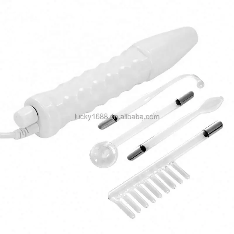 Promotional portable multifunction facial machine skin care high frequency wand electrotherapy