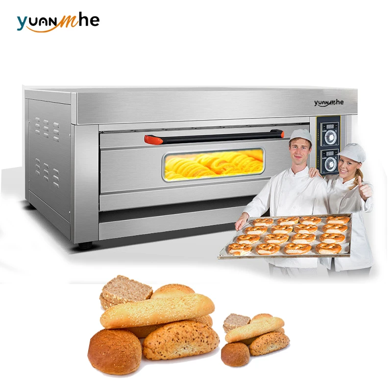 Commercial Microwave Cake Baking Machine Four a Gaz Pizza Making Equipment Electric Deck Gas Convection Rotary Oven for Bakery