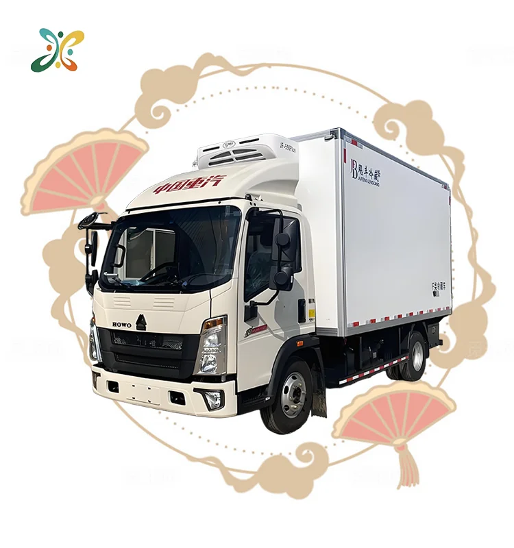 Great Price Used Sino Howo 4X2 3T 5T 7T Refrigerator Truck Diesel LHD/RHD Mini Refrigerated Trucks Thermo King Customized
