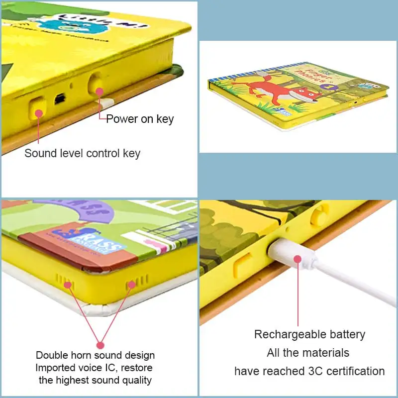 English Big Pictures funny music Finger Sound Book jolly phonics learning english phonics reader