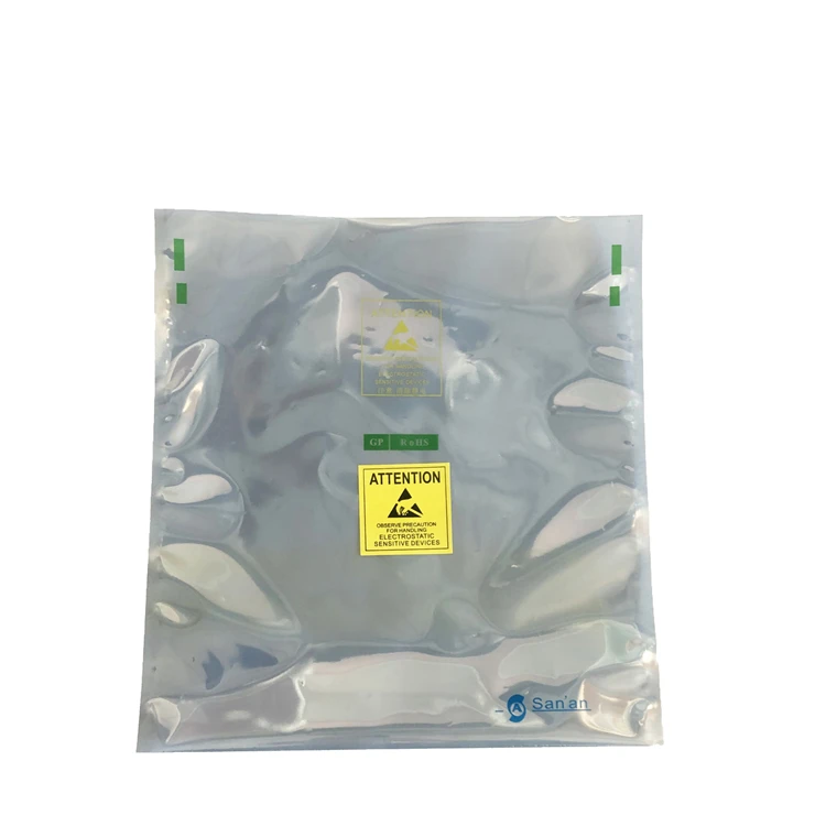 20x30 Resealable Zipper Plastic Anti Static Electronics Packing Bag Moisture Barrier ESD Shielding Bag