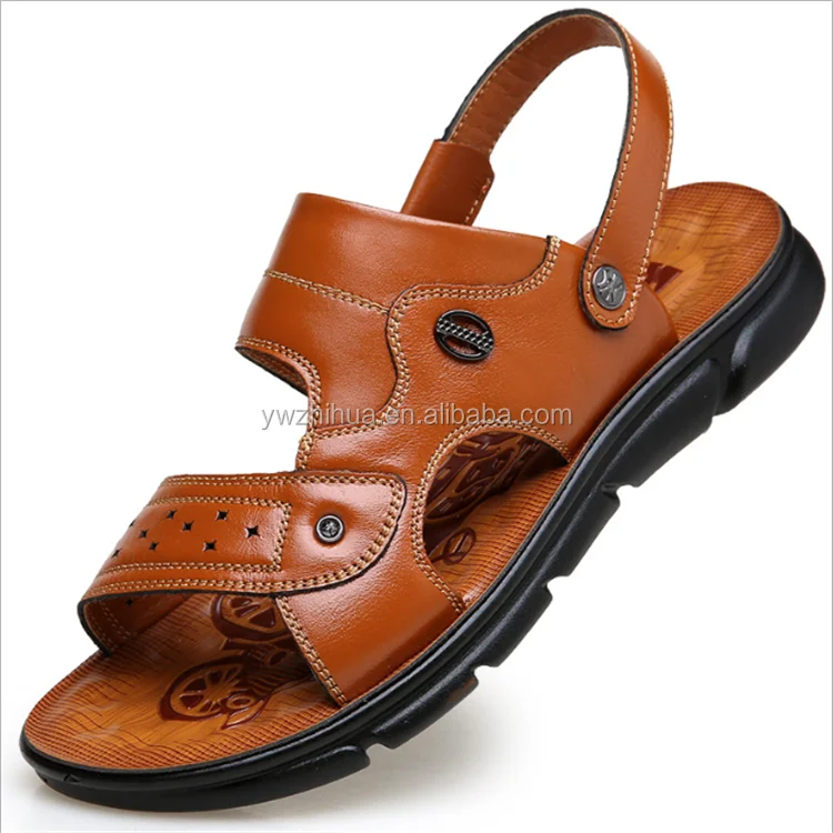 Wholesale flat sandals for men sandals leather