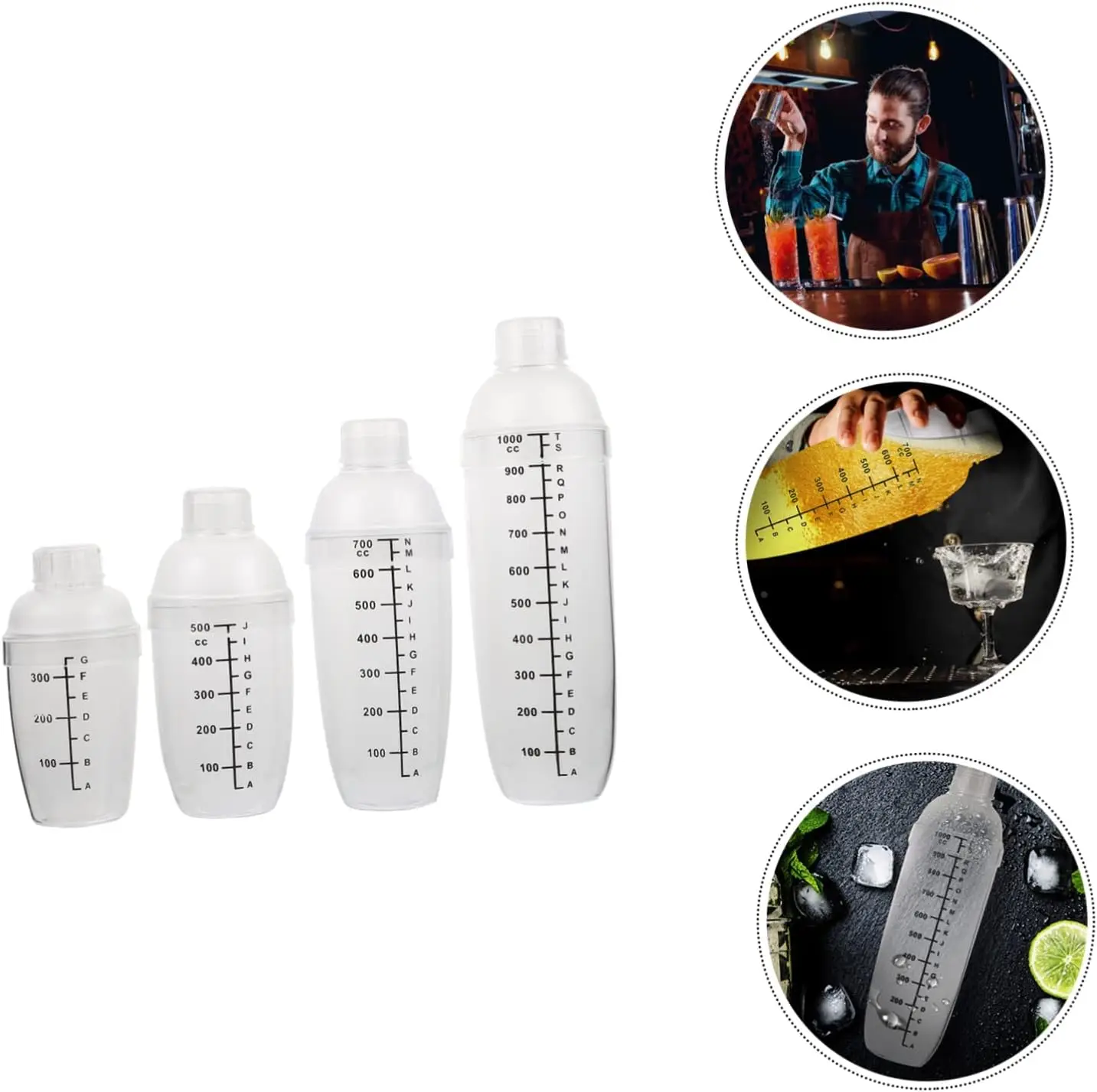 Custom Shaker Plastic Bartender Wine Clear Teapot Holder Wall Cocktail Hand Crank Milk Tea