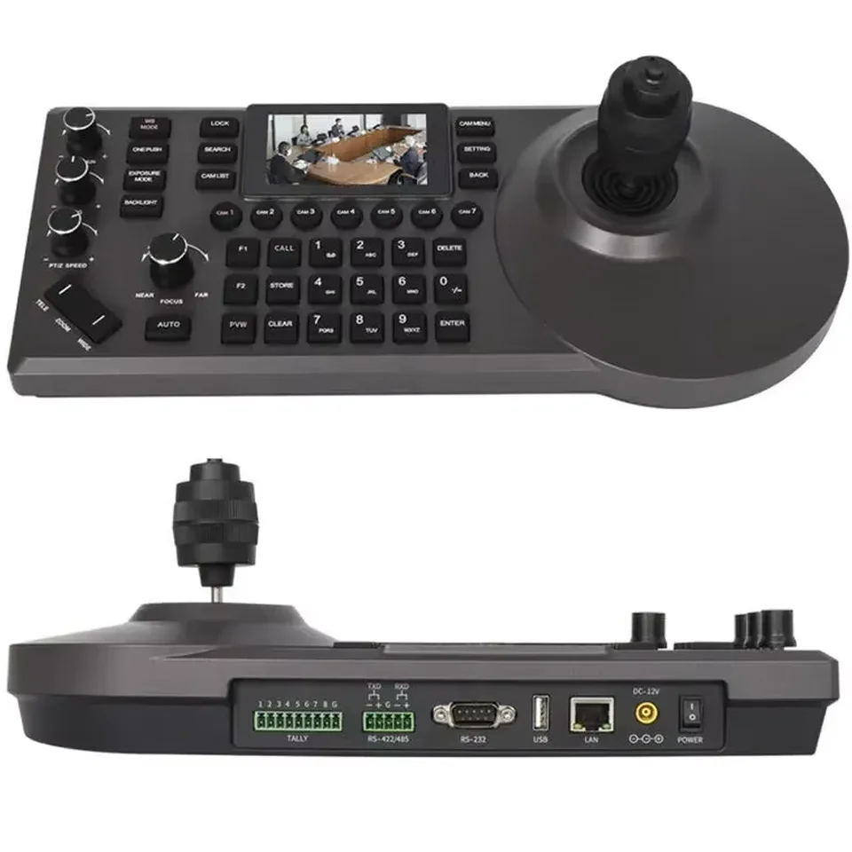 JP882 New PTZ IP Joystick Controller tops control 200 pcs PTZ Cameras vMix On vif RS232 RS485 Live Streaming