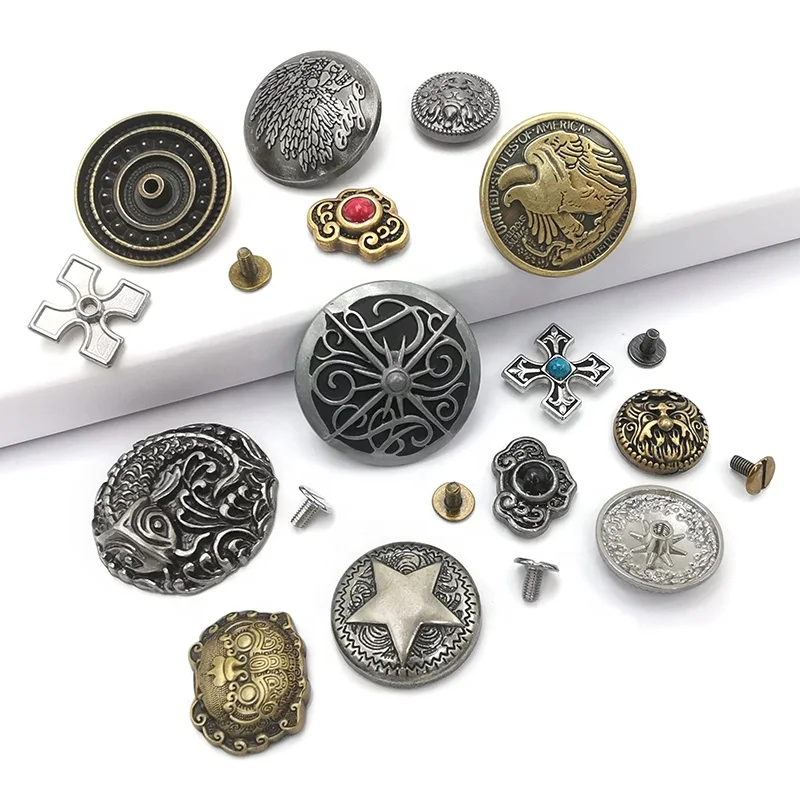 Rust Proof Alloy Metal Flower Shape Decorative Rivets For Leather Craft