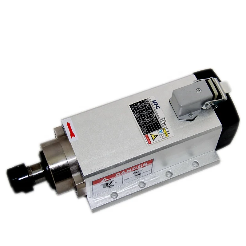 Air Cooled Spindle with Flange er20 24000rpm 2.2kw Spindle Cnc