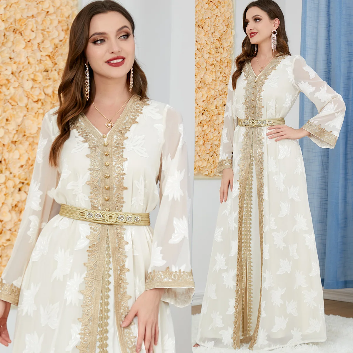 Yibaoli manufacturer caftan arab dubai fashion jalabiya for women maroccan kaftan robes femmes