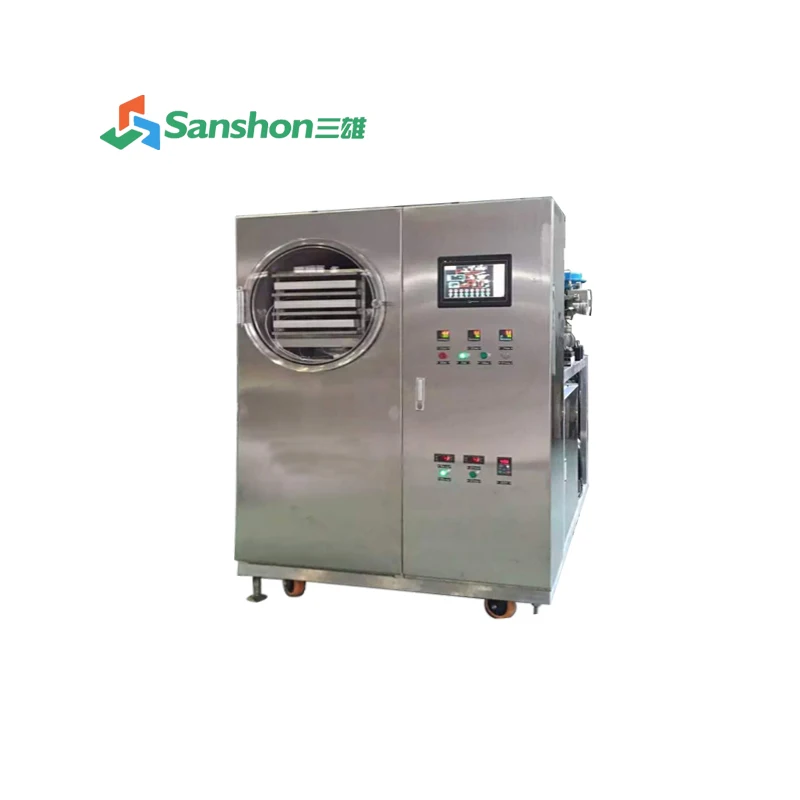 Sanshon Vacuum Freeze Drying Machine Small Scale 5-20Kg/Batch Vegetables Fruits for Industrial Home Pilot Lab Using
