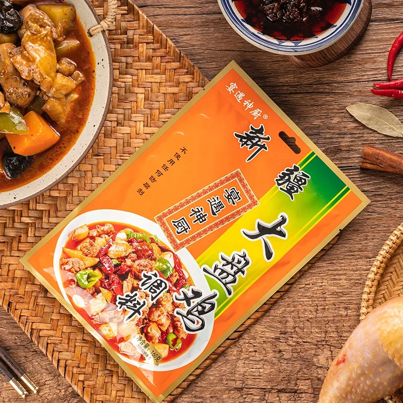 Tianchu 160g Spicy Big Plate Chicken Seasoning Stir Fry Chicken Chinese Xinjiang Seasoning Spicy Condiment Sauce