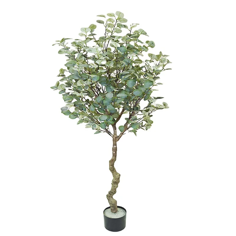 DOLA  Artificial Plant Artificial Money Tree For  Home  Artificial Eucalyptus Tree