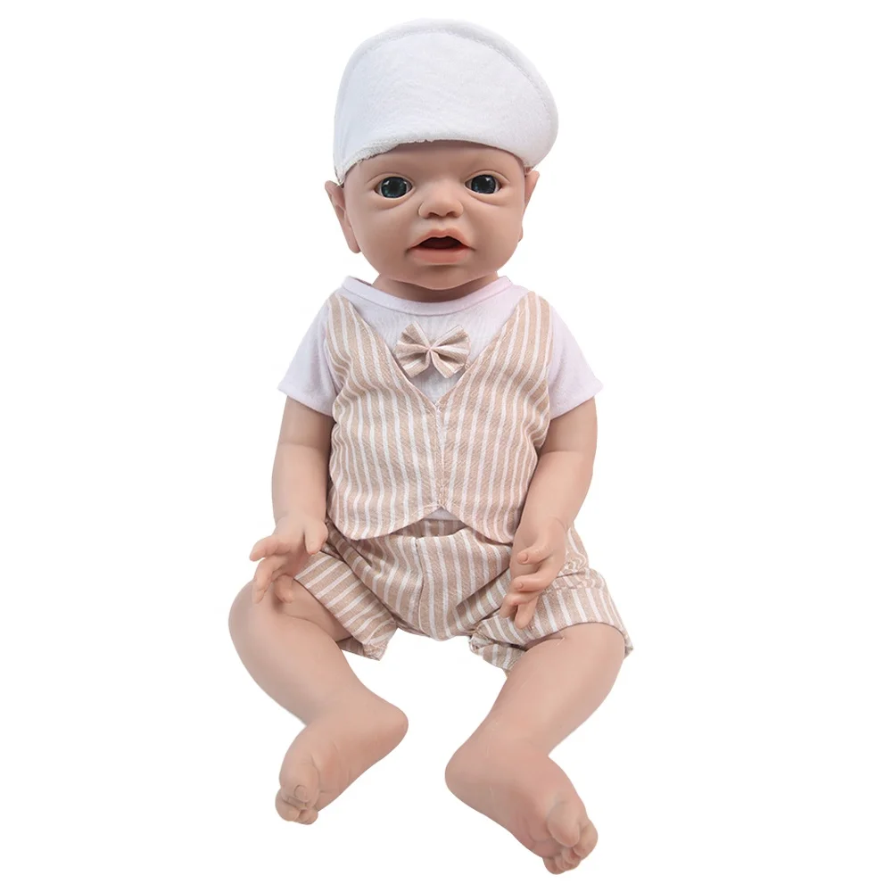 21-дюймовая кукла Reborn Baby полная силиконовая для новорожденных