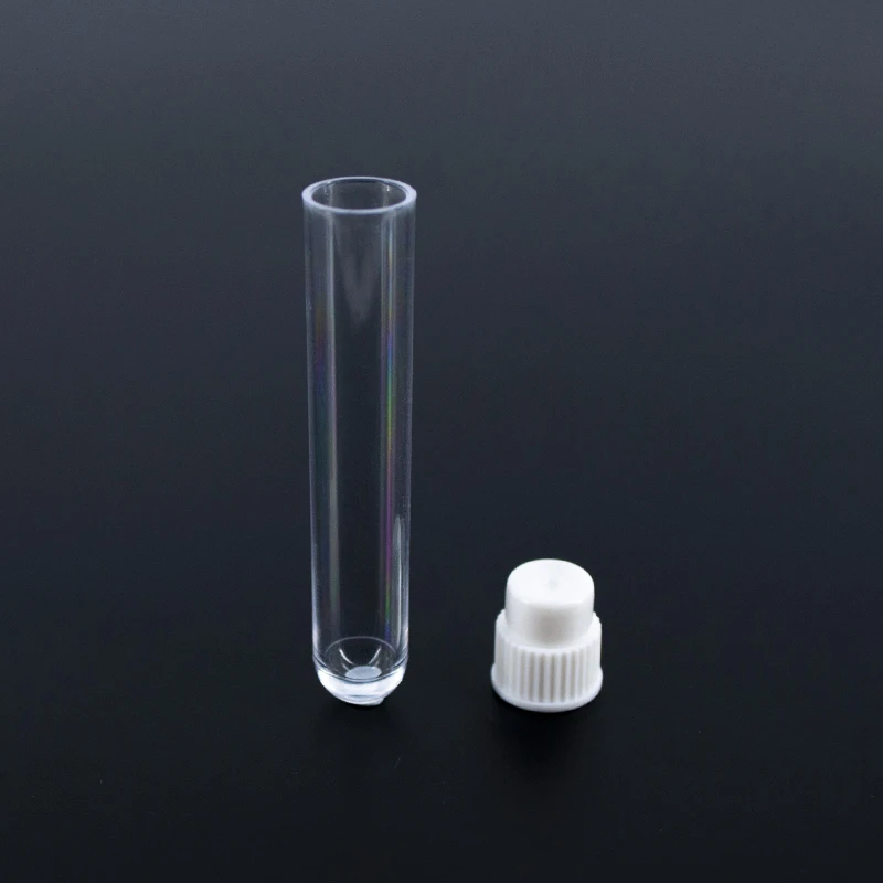 Прозрачная плоская или винтовая Верхняя Круглая Нижняя испытательная трубка из полипропилена