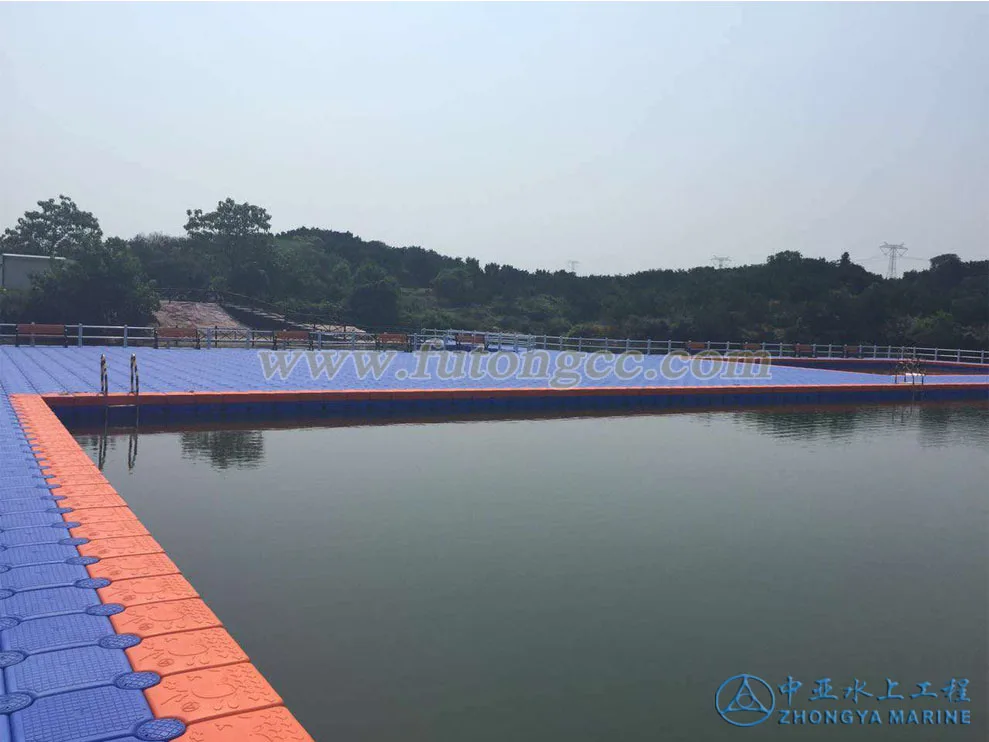 swimming pool HDPE floating pontoon cube float dock bridge platform easy installed