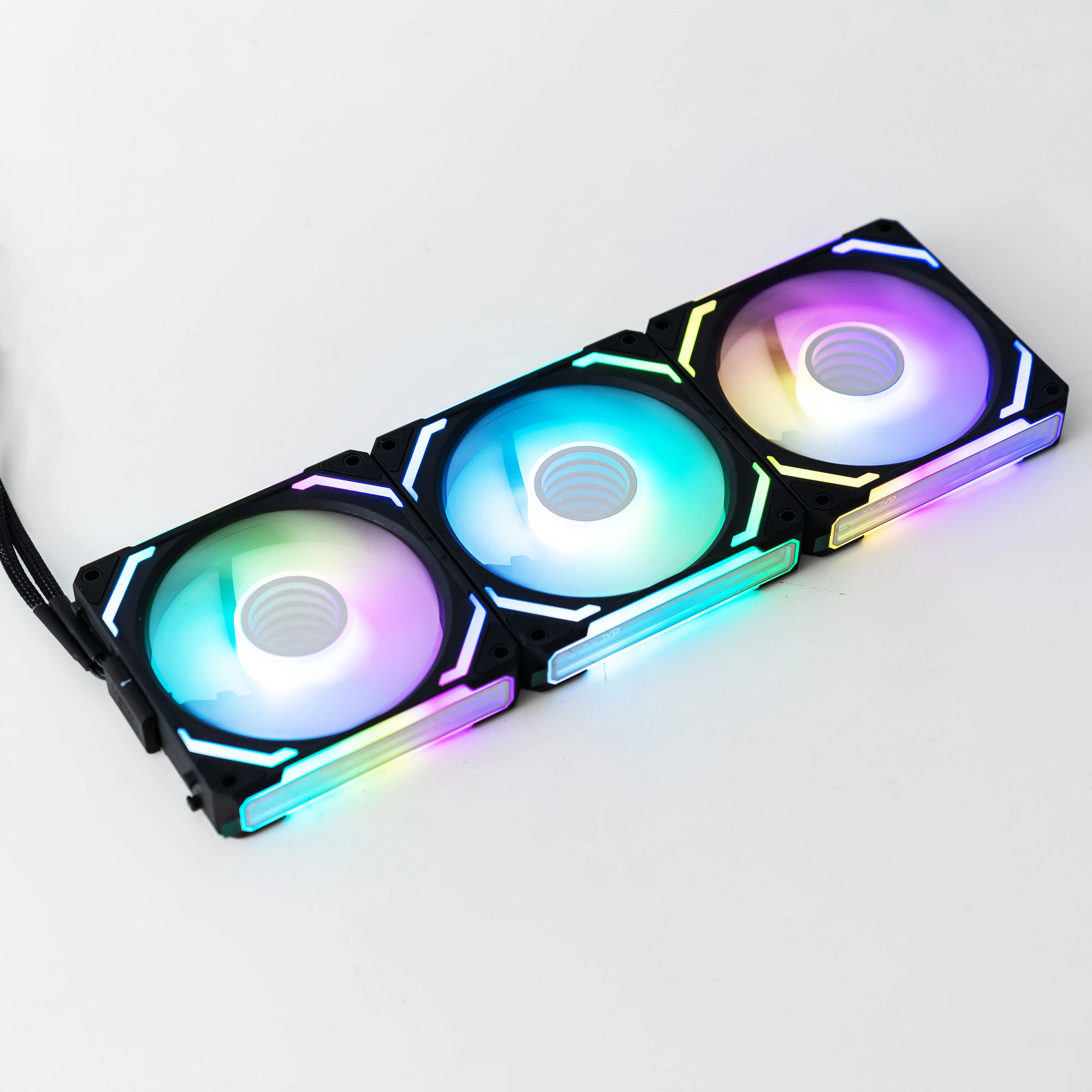 Волшебный зеркальный конструктор Interforce, вентилятор с соединением, с динамическим бесконечным зеркальным световым эффектом, для настольного компьютера, охлаждающий вентилятор для ПК