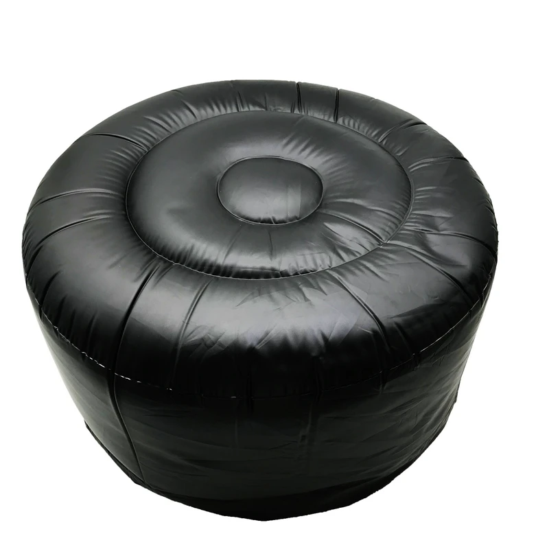 Inflatable Ottoman  Round Patio Foot Stools and Ottomans  Portable Travel Footstool
