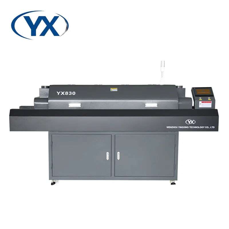 Stock in EU Temperature Reflow Oven Machine YX830 with 8Temperature Zone and PID Close Cycle Control for SMT Production Line