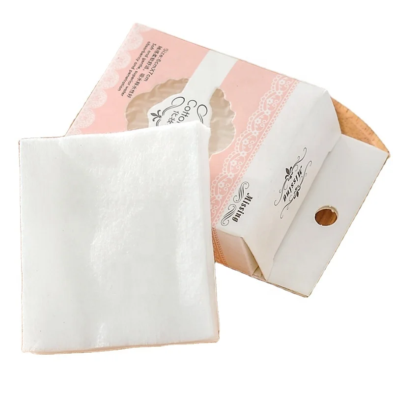 Wholesale cosmetic tool manufacturer 40pcs disposable thick round makeup remover cotton pads