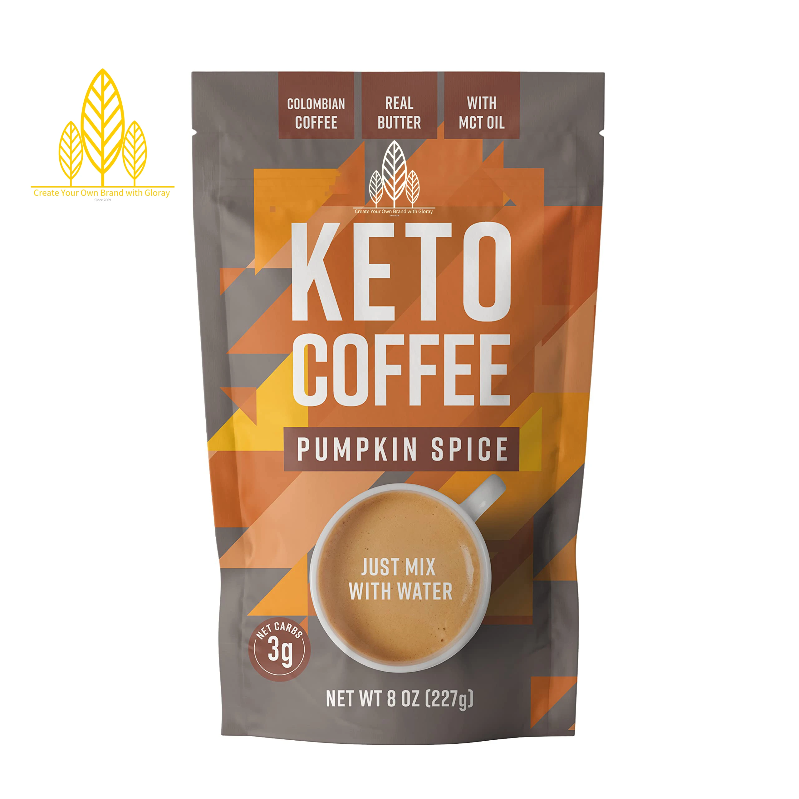 Healthy instant Keto Coffee Powder with MCT Powder Oil For Weight Loss Factory Supply OEM