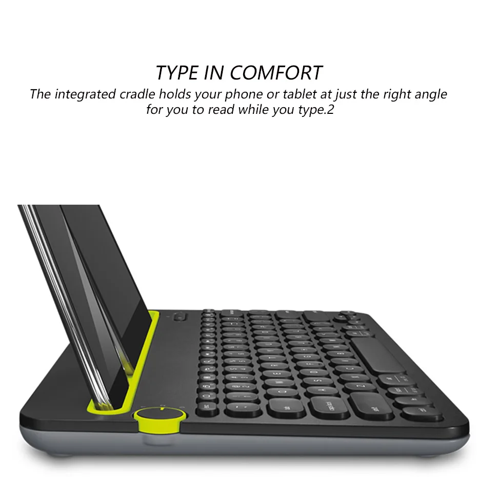 
Logitech K480 Multi-device Keyboard Portable Smartphone tablet PC thin Office Wireless Keyboard 