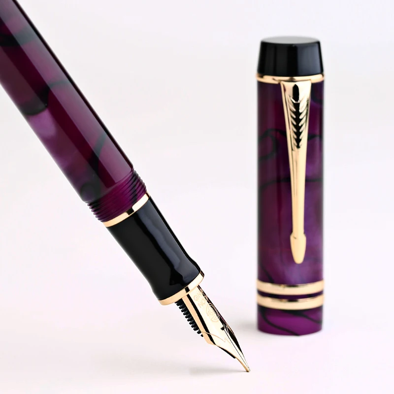 MoonMan-M600s resin  fashion design fountain pen  Dream purple  adult student business writing practice gift pen made in China