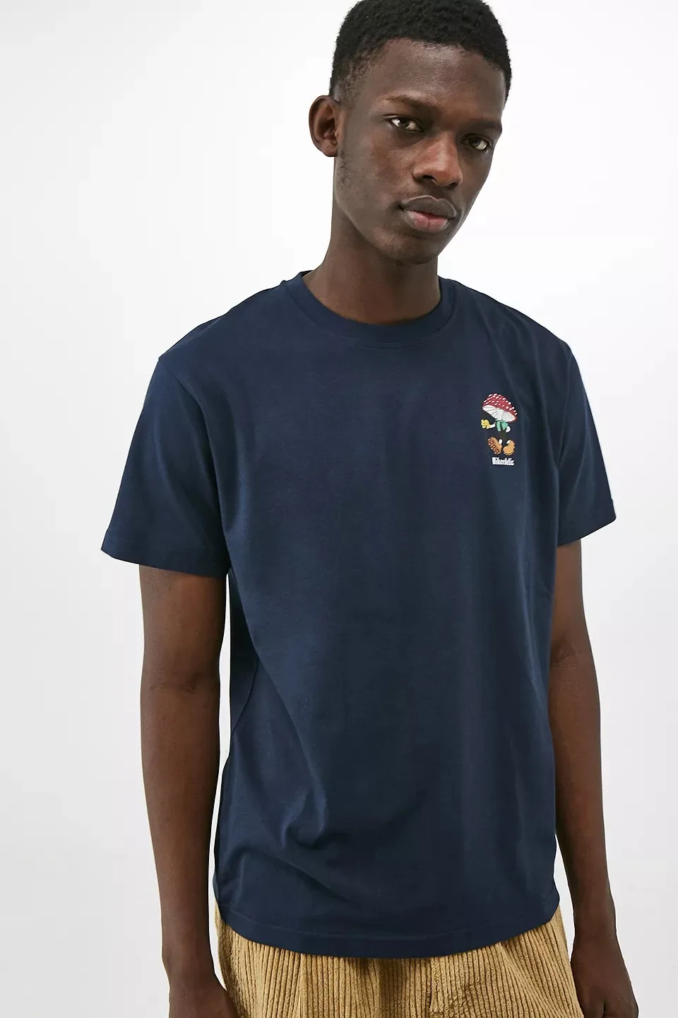 MGOO Customized Funny Cute Mushroom Cartoon Print Front And Back T-Shirt For Men