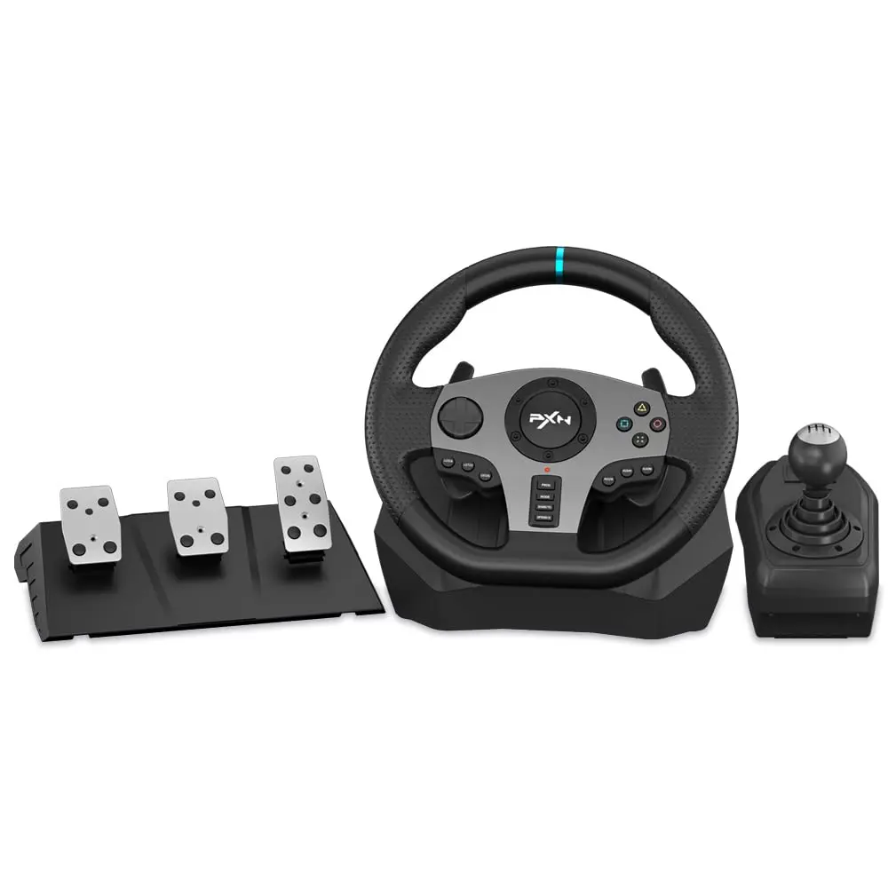 Joysticks Game Controllers PXN V9 SET with pedals shifter 900 Degree  PS4 Console controller for PS3/PS4/PC/ NS/Xbox One  X/S