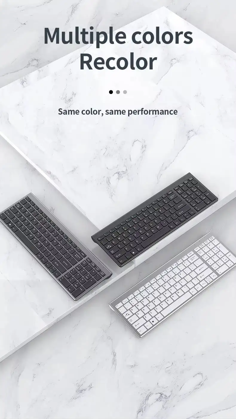 Hot Sale Magneic Portable BT 2.4G Combo for Windows Laptop Mini Ultrathin Keyboard and Mouse Combos Blue tooth Wireless