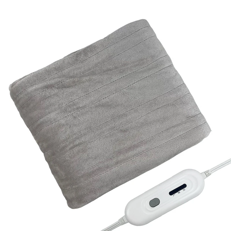 Heating blanket with 6 temperature machine washable gray quick heating  and overheating protection function