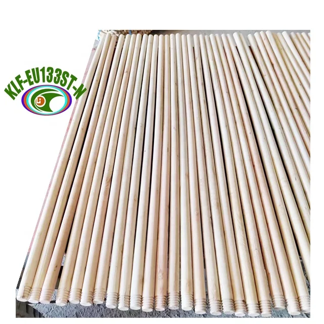 uncovered wooden broom mop brush dustpan stick handle 120cm by 2.2cm customized length 60cm to 150cm diameter 2.2cm to 2.5cm