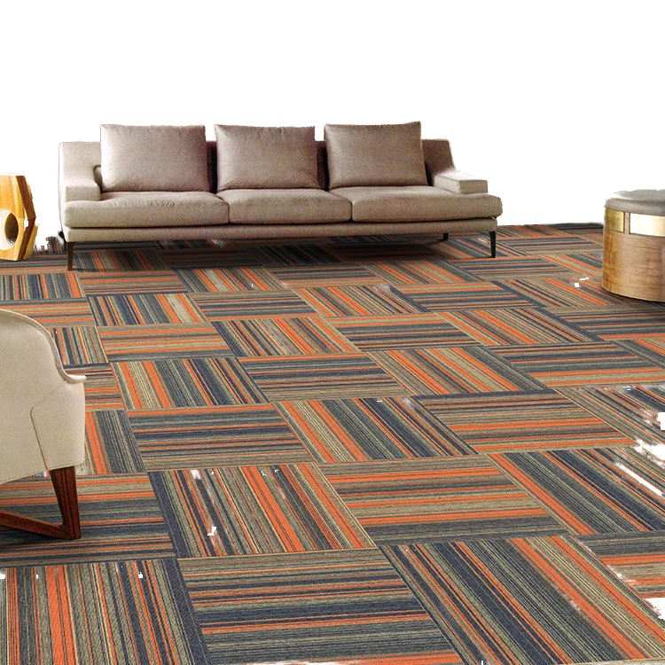 PP Carpet Tiles Modern Washable PVC Backing Modular Carpet for Home Commercial Office Factory Available