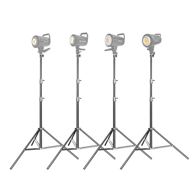 2.8m Photography Light Stand stainless steel Flash Stand With Air cushion Aluminum Camera Adjustable Light Stand Tripod