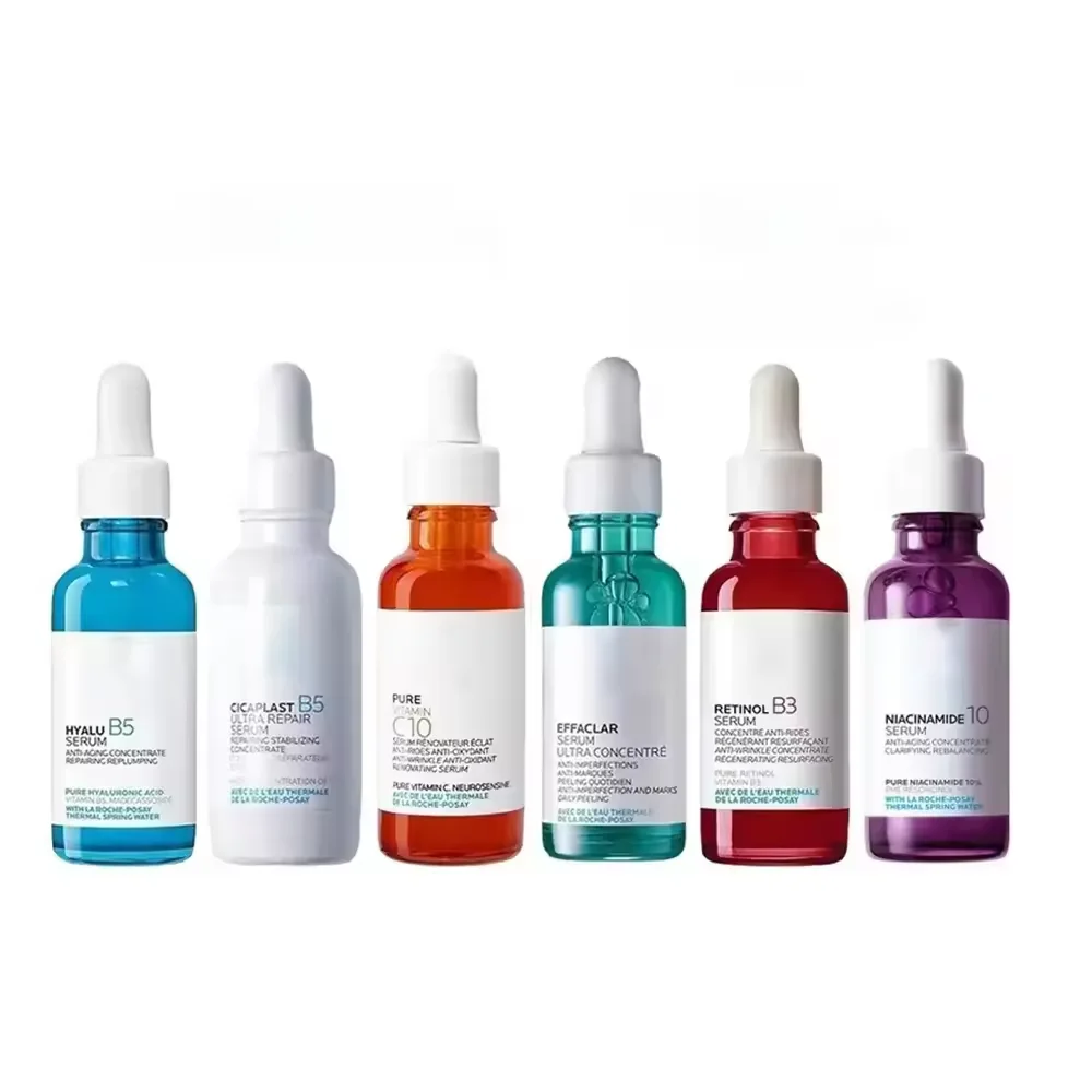 B5 Vitamin C10 Retinol B3 Niacinamide10 Effaclar Serum Anti-Wrinkles Remove Marks Brighten French Skin Care Face La Serum 30ml