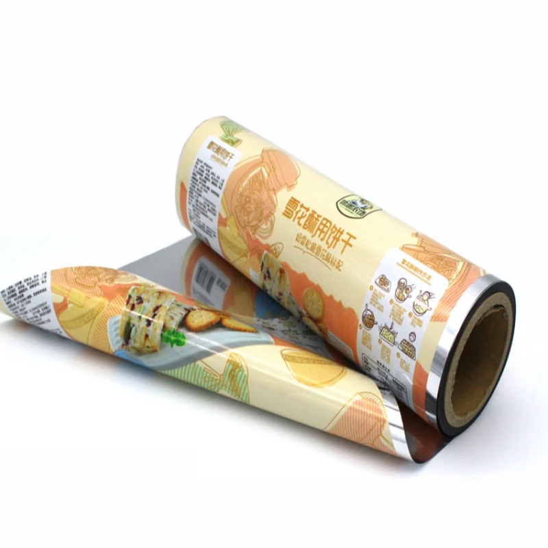 Laminated food grade aluminum foil back sealing instant milk coffee tea probiotics powder packaging stick pack plastic film roll